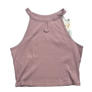 Keyhole Ribbed Tank Top